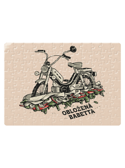 Obložená Babetta puzzle White