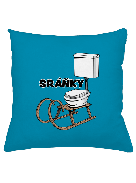 Sráňky polštář Blue Turquoise