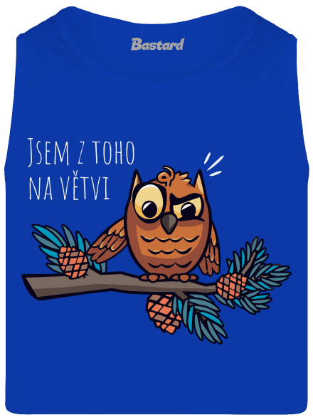 Jsem na větvi pánské tílko Royal Blue