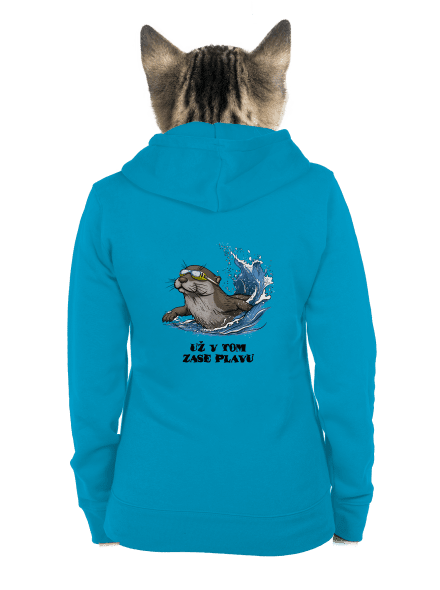 Už v tom zase plavu dámská mikina na zip Blue Atol