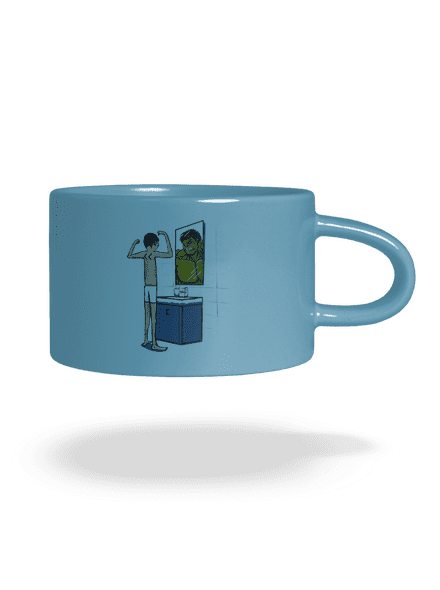 Hulk hrnek makronka Blue Macaron