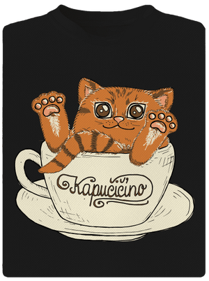 Kapučičíno pánské sportovní tričko Black