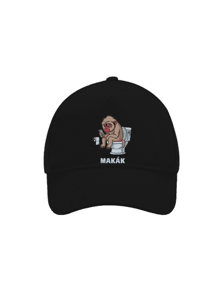 Makák kšiltovka baseballka Black