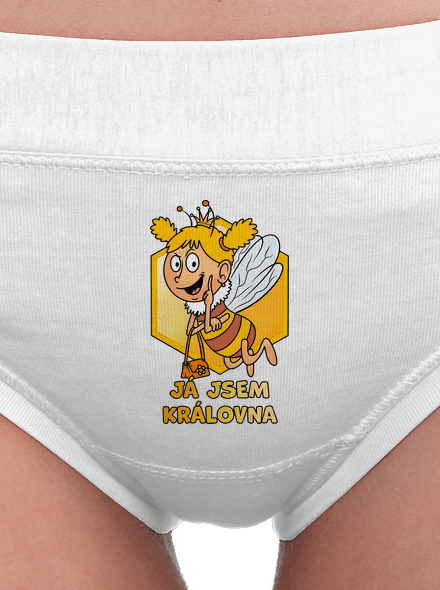 Včelí královna dámské kalhotky White
