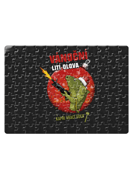 Vánoční lití olova puzzle White