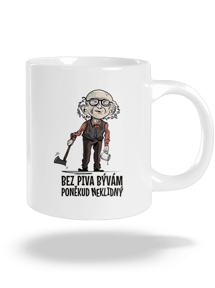 Neklidný bez piva velký hrnek White