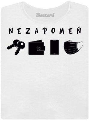 Nezapomeň dámské tričko s lemem White