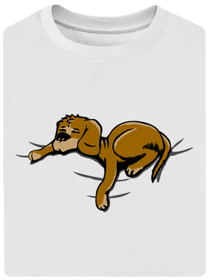 Spící pes unisex tričko oversized White