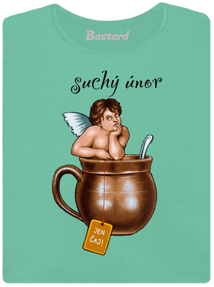 Suchý únor dámské tričko premium Mint Mal