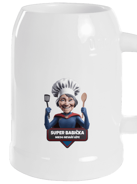 Super babička půllitr White