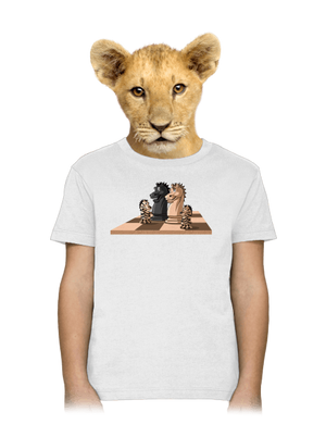 Šachová rodina dětské tričko White