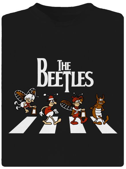 Beatles pánské sportovní tričko Black