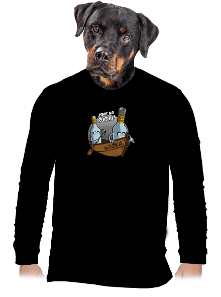 Na suchu pánské dlouhý rukáv Black