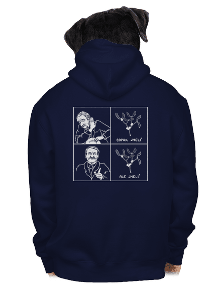 Cimrman: Copak jmelí pánská mikina na zip Navy