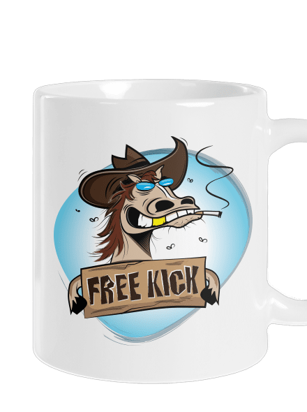 Free kick klasický hrnek White