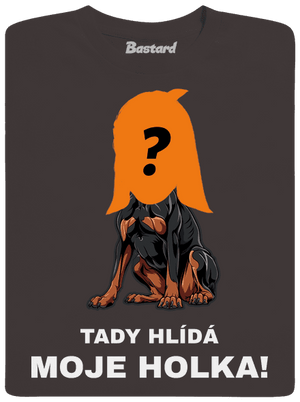 Tady hlídám já pánské dlouhý rukáv Bear Brown