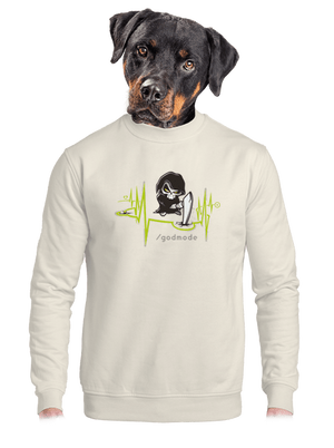 unisex mikina bez kapuce