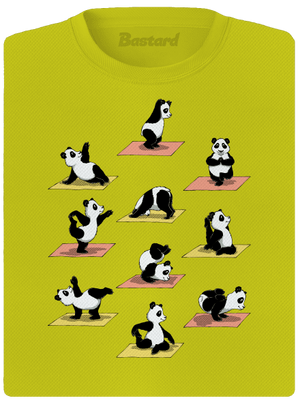 Pandí jóga dámské sportovní tričko Neon Yellow