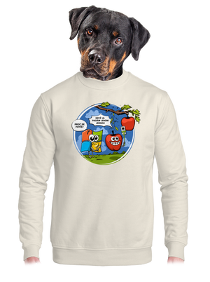 unisex mikina bez kapuce