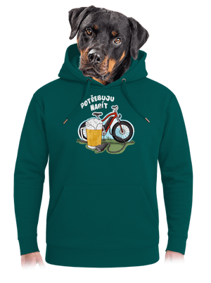 Potřebuju napít unisex mikina premium Emerald Green