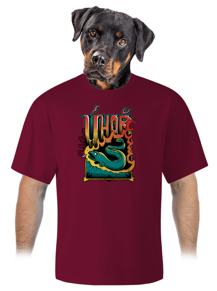 Úhoř unisex tričko oversized Garnet