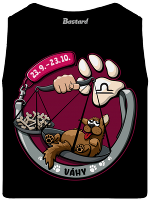 Psí horoskop: Váhy pánské tílko Black