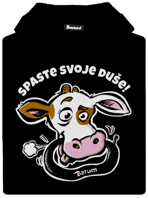 Spaste svoje duše dětská mikina klokanka Black