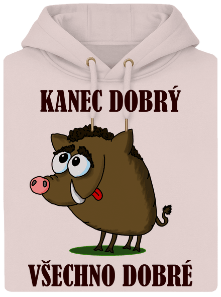 Kanec dobrý unisex mikina premium Rose Chalk