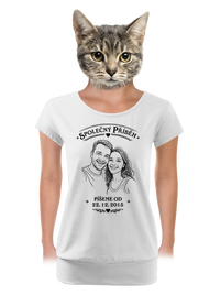 dámské tričko s lemem