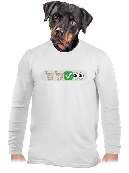 Emoji pánské dlouhý rukáv White