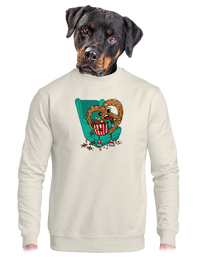 unisex mikina bez kapuce