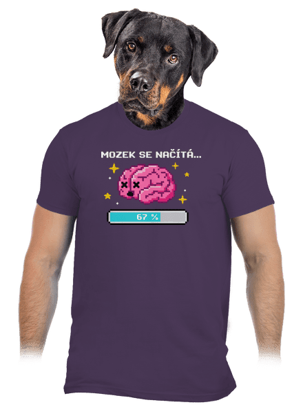 Mozek se načítá pánské tričko Urban Purple