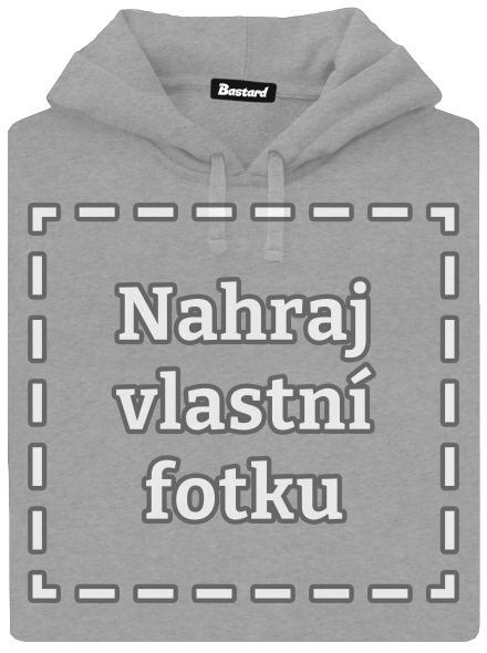 Vlastní potisk pánská mikina klokanka Light Melange