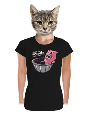 Ve formě dámské tričko premium Black