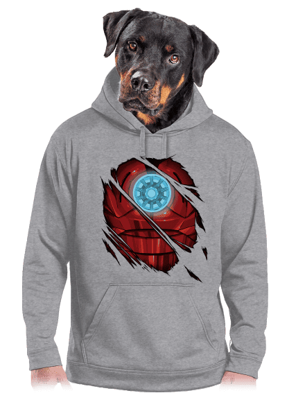 Ironman pánská mikina klokanka Light Melange