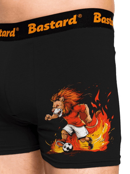 Český fotbalový lev boxerky Black
