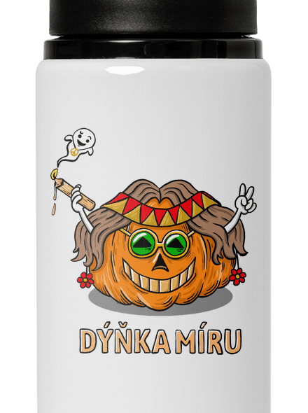 Dýňka míru lahev na vodu White