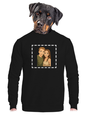 Ghibli efekt z vlastní fotky unisex mikina bez kapuce Black