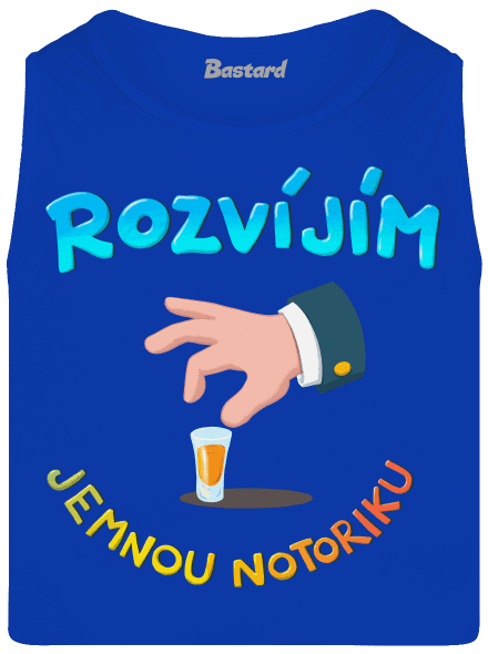 Jemná notorika pánské tílko Royal Blue