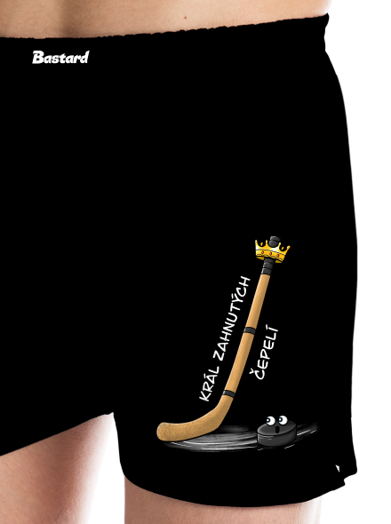 Král zahnutých čepelí - hokej pánské trenky Black