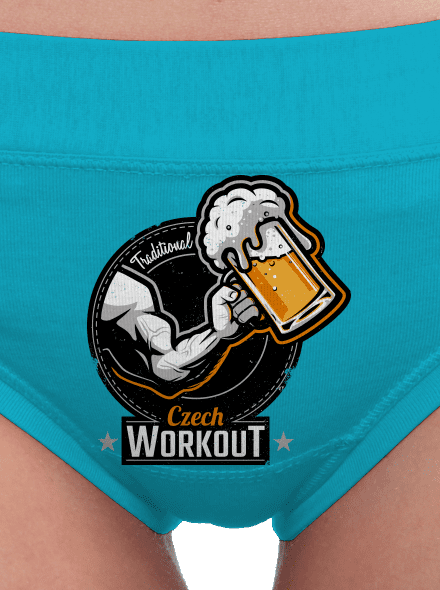 Czech Workout dámské kalhotky Turquoise