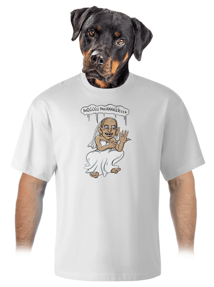 Snubní milášek unisex tričko oversized White