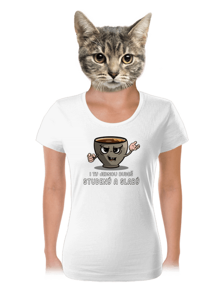 Studená káva dámské tričko White