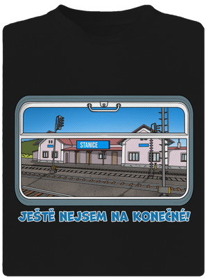 Nejsem na konečné pánské sportovní tričko Black