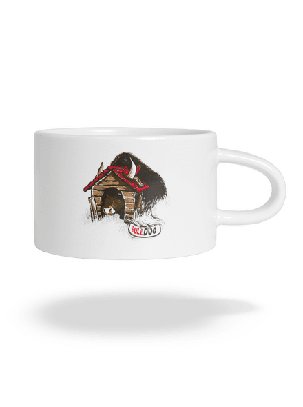 Bulldog hrnek makronka White