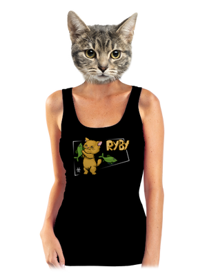 Kočičí horoskop: Ryby dámské tílko klasické Black