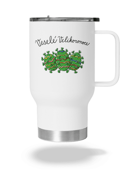 Veselé Velikoronoce termohrnek White