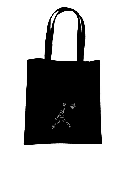 One line slam dunk taška Black