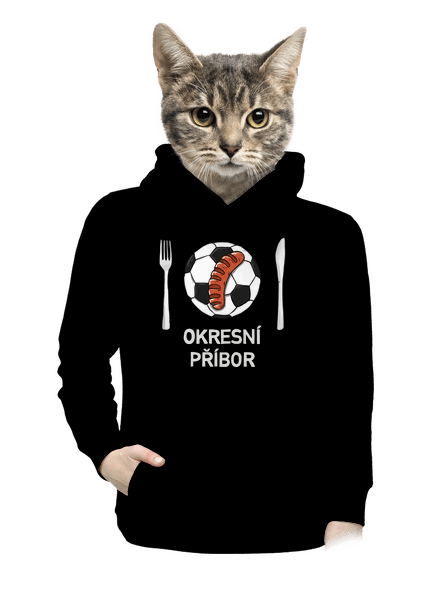 Okresní příbor dámská mikina klokanka Black