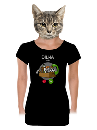 dámské tričko s lemem